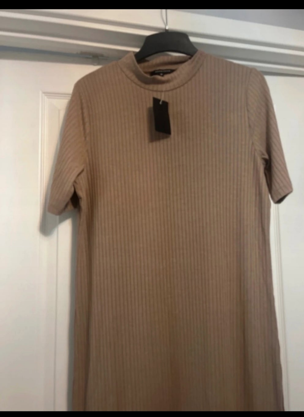 Brown size 14 fitting dress