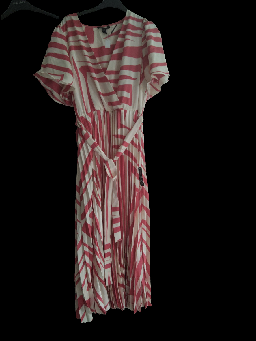 Cream and coral size 14/16 dress