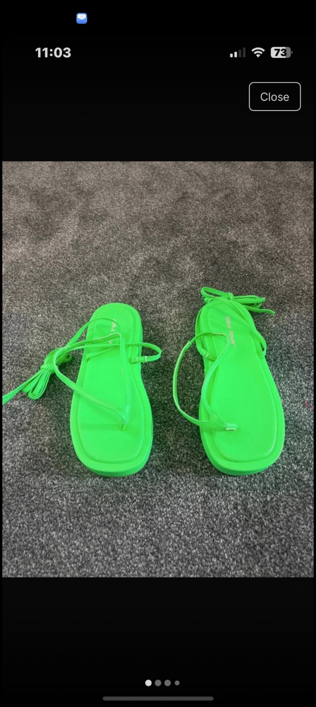 Green size 38 women sandals
