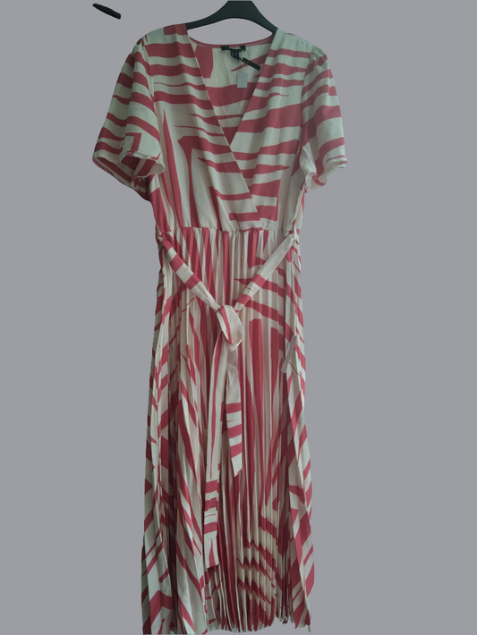 Cream and coral size 14/16 dress