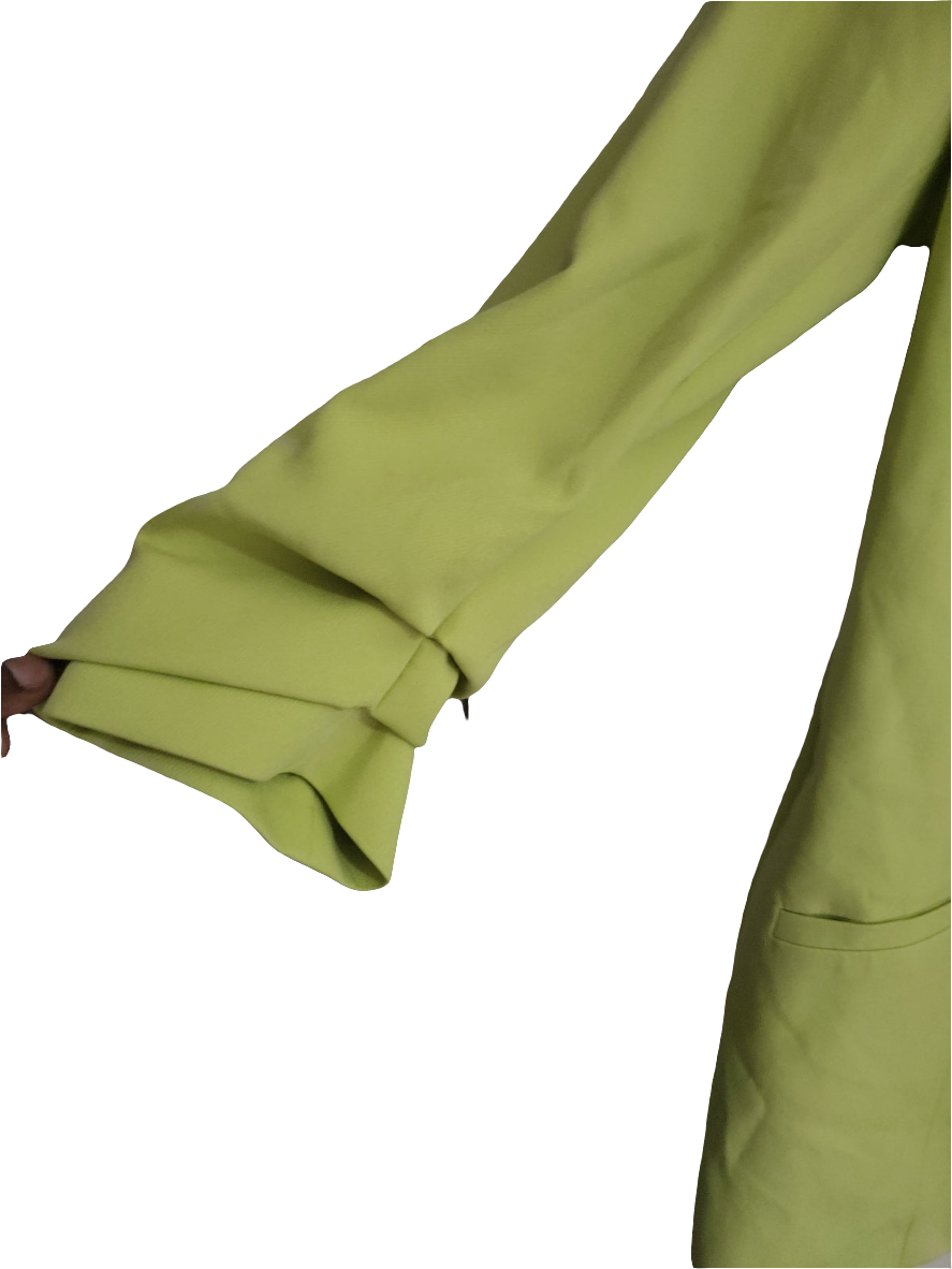 Women green size 10 blazer