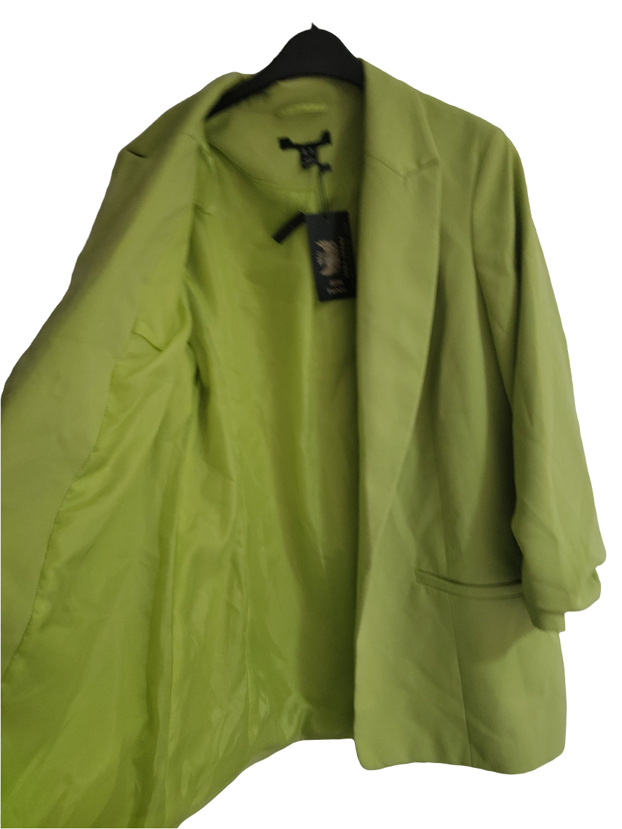Women green size 10 blazer