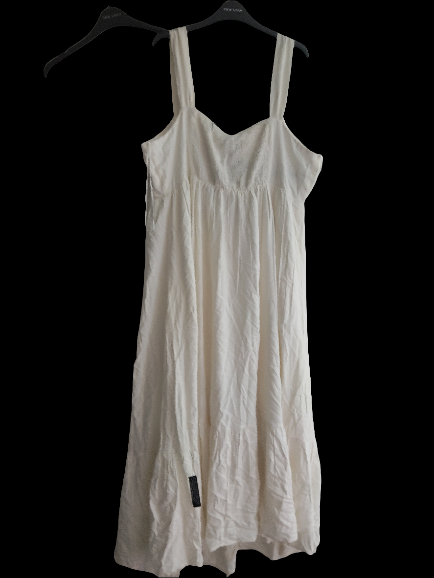 White linen summer dress