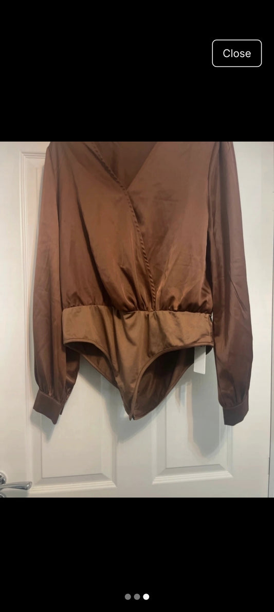 Brown size 14 blouse
