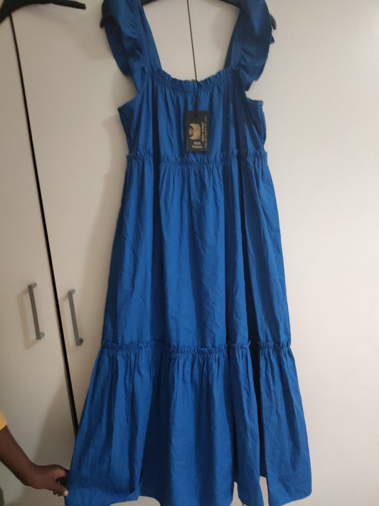 Women  royal blue dress