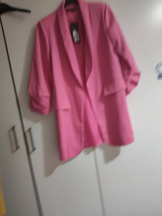 Fuschia pink women Size 10 blazer