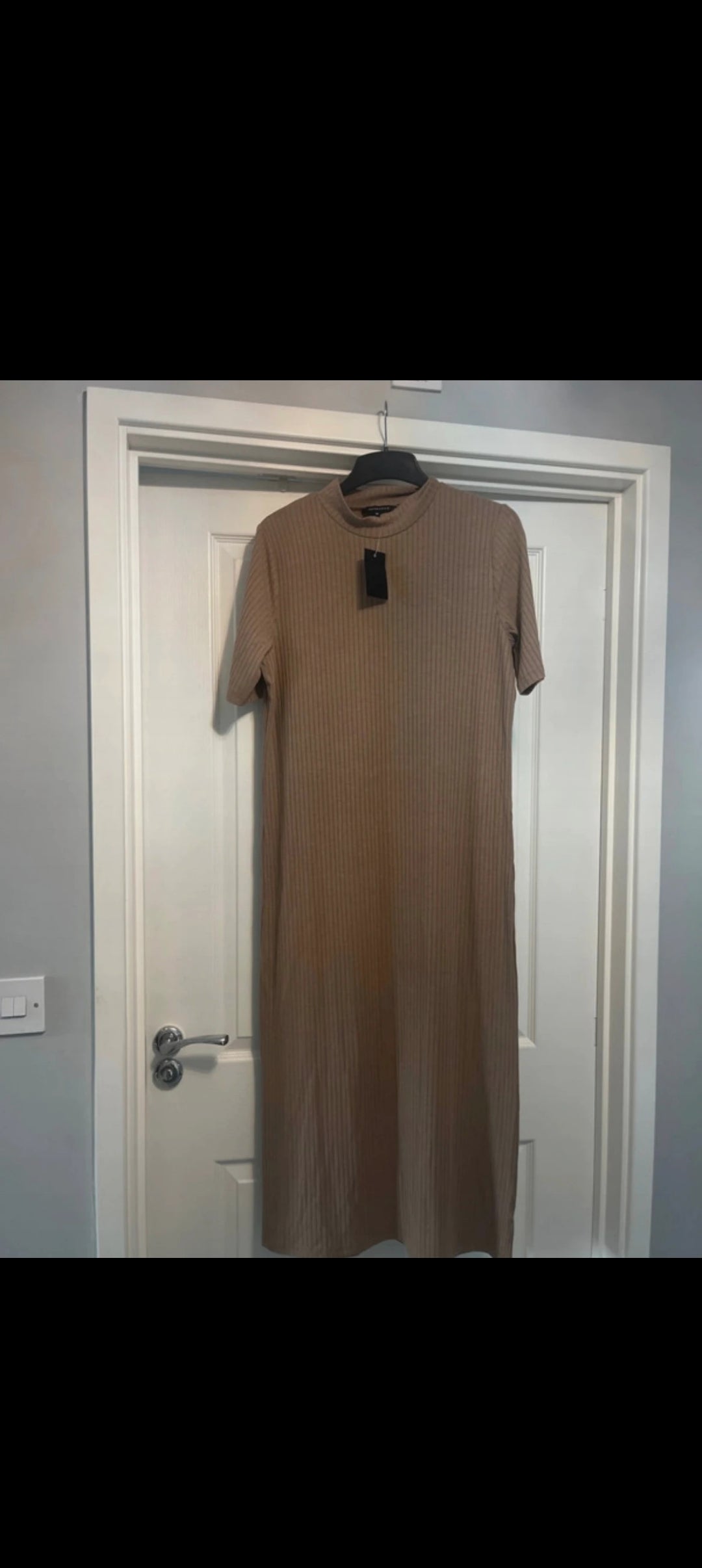 Brown size 14 fitting dress