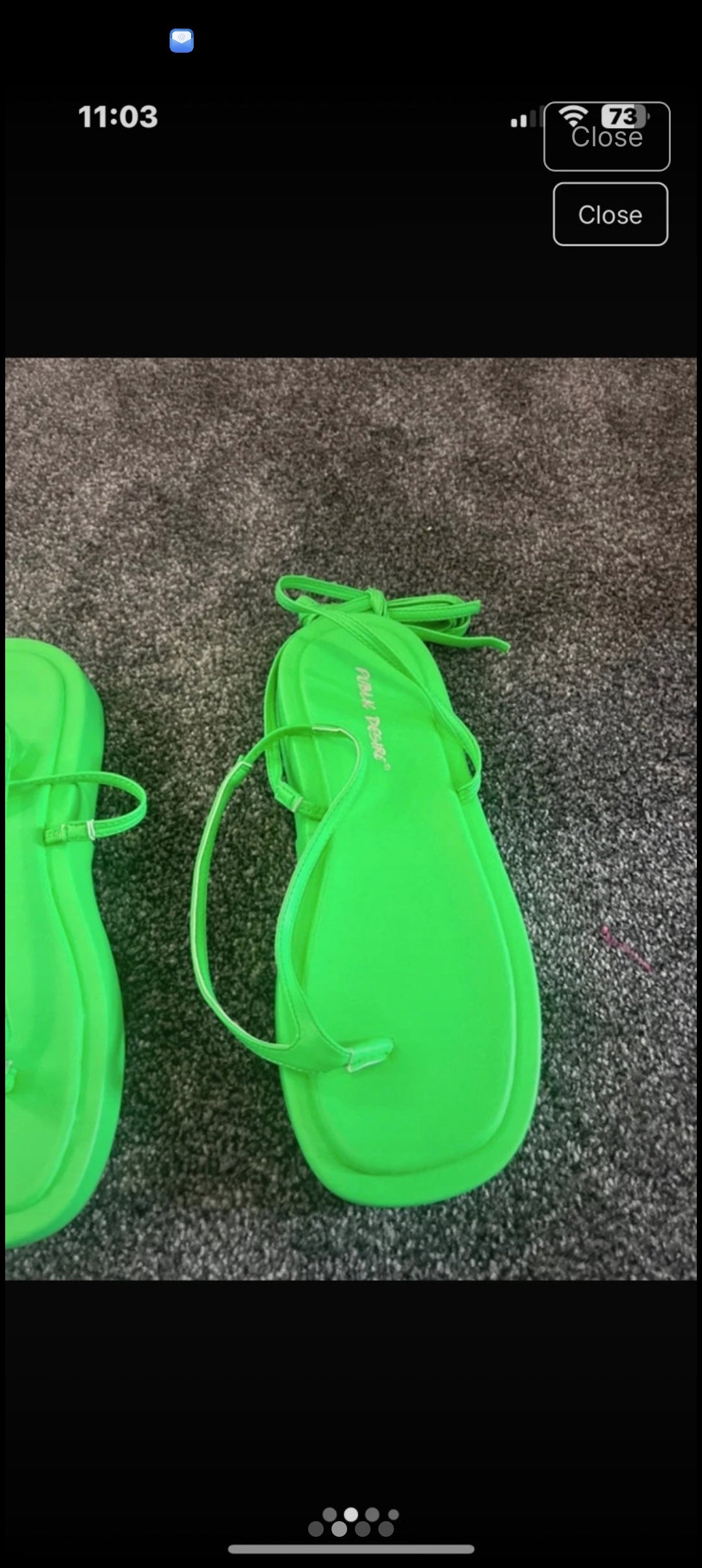 Green size 38 women sandals