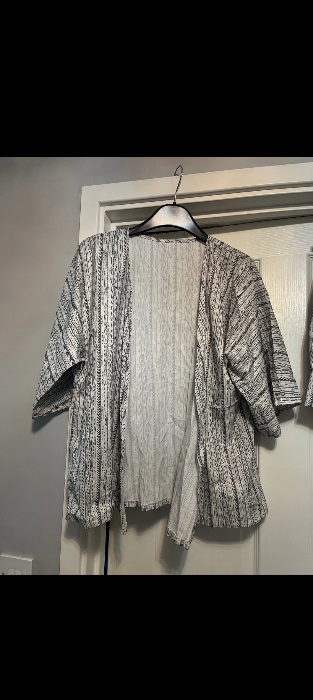 Women two piece kimono set with belt